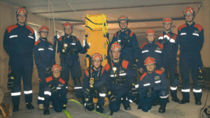Atemschutz-Team der Jugenfeuerwehr Liebersee und Berlin Kaulsdorf