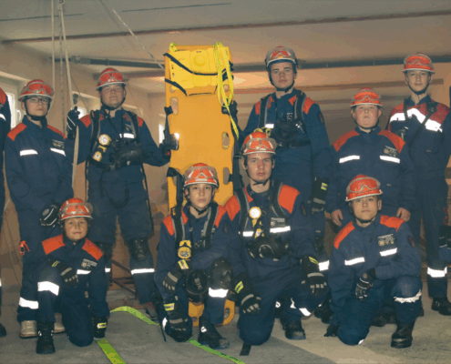 Atemschutz-Team der Jugenfeuerwehr Liebersee und Berlin Kaulsdorf