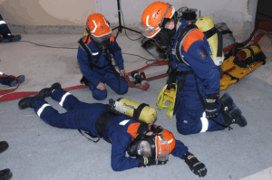 Atemschutznotfalltraining in der Jugendfeuerwehr Liebersee
