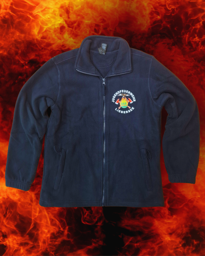 Fleesjacke der Jugendfeuerwehr Liebersee Front Fleesjacke der Jugendfeuerwehr Liebersee Front